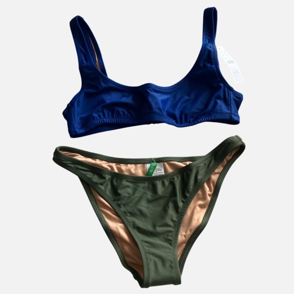 J.Crew Swim Bikini Set S Small - scoop-neck top - high-leg bottom S - Picture 7 of 8